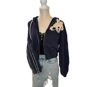 Marvel Cowboy Rodeo Quincy Appliqué Cropped Jacket Large
